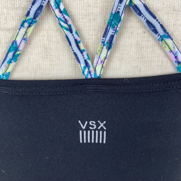 Victorias Secret Sport Athletic Tank Top Strappy Back Workout Active Black Sm - Picture 8 of 12